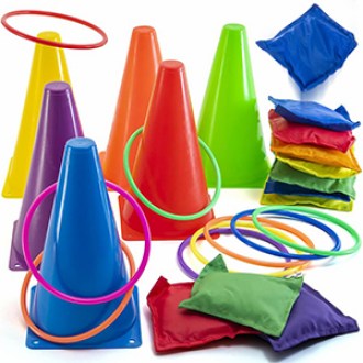 Prextex  Multicolored 3-in-1 Yard Game Set