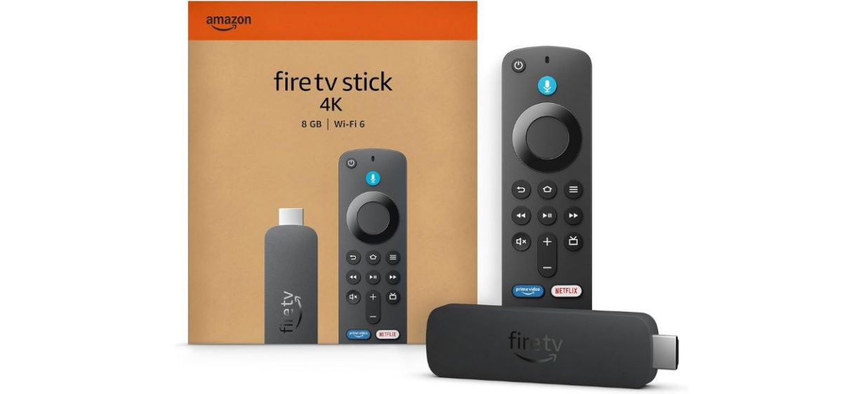 Amazon Fire TV Stick 4K on white background