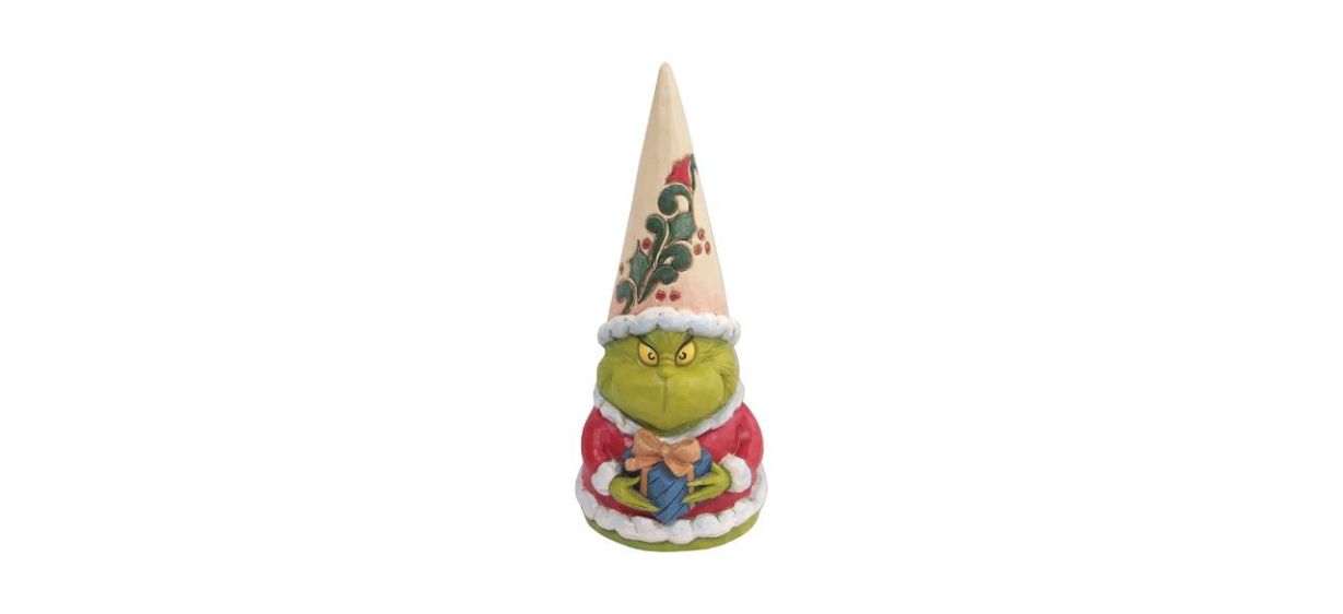 Best Enesco Jim Shore Dr. Seuss The Grinch Gnome Holding a Gift Figurine