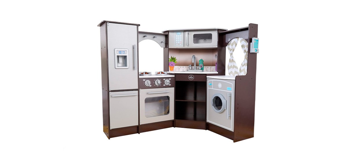 KidKraft Ultimate Corner Wooden Play Kitchen KidKraft Ultimate Corner Wooden Play Kitchen