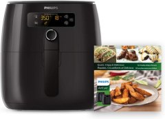 Philips Digital Airfryer with Fat Removal Technology + Recipe Cookbook