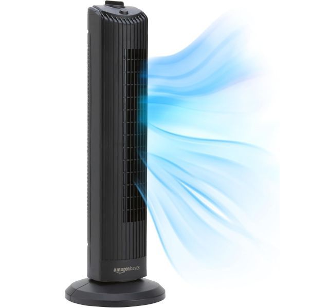 Amazon Basics 28" 60-Degree Oscillating Tower Fan