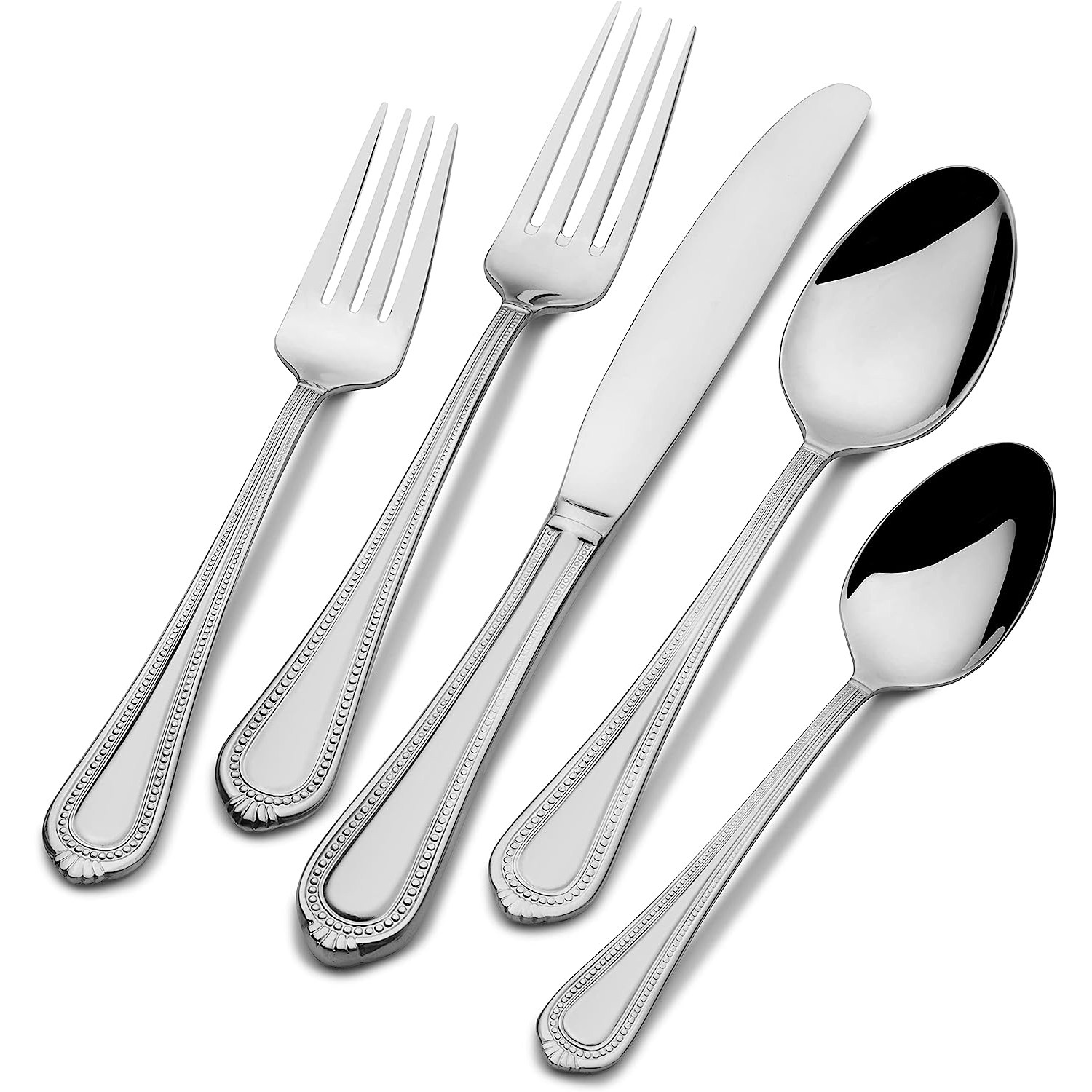 Mikasa Regent Bead Stainless Steel Flatware Set