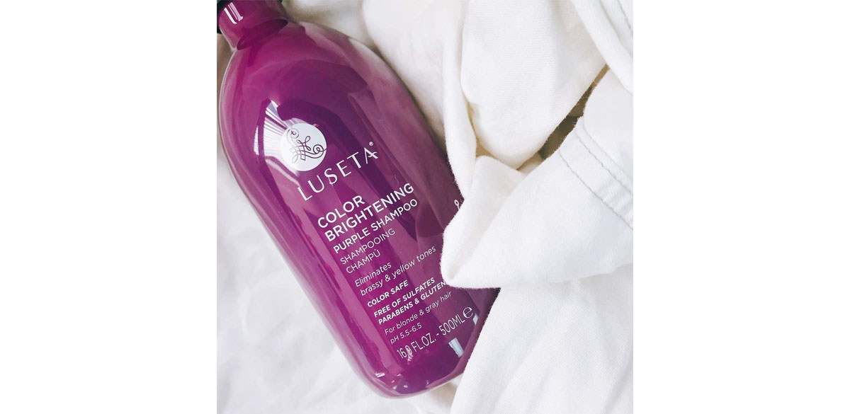 Luseta Color Brightening Purple Shampoo for Blonde and Gray Hair