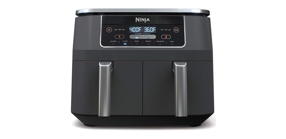 Ninja DZ201 Foodi 8 Quart 6-in-1 DualZone 2-Basket Air Fryer