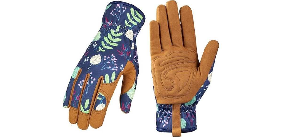 Bamllum Leather Gardening Gloves for Women