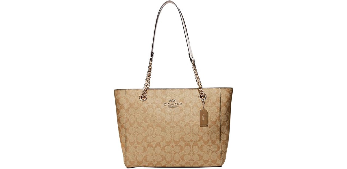 COACH Womens Cammie Chain Tote