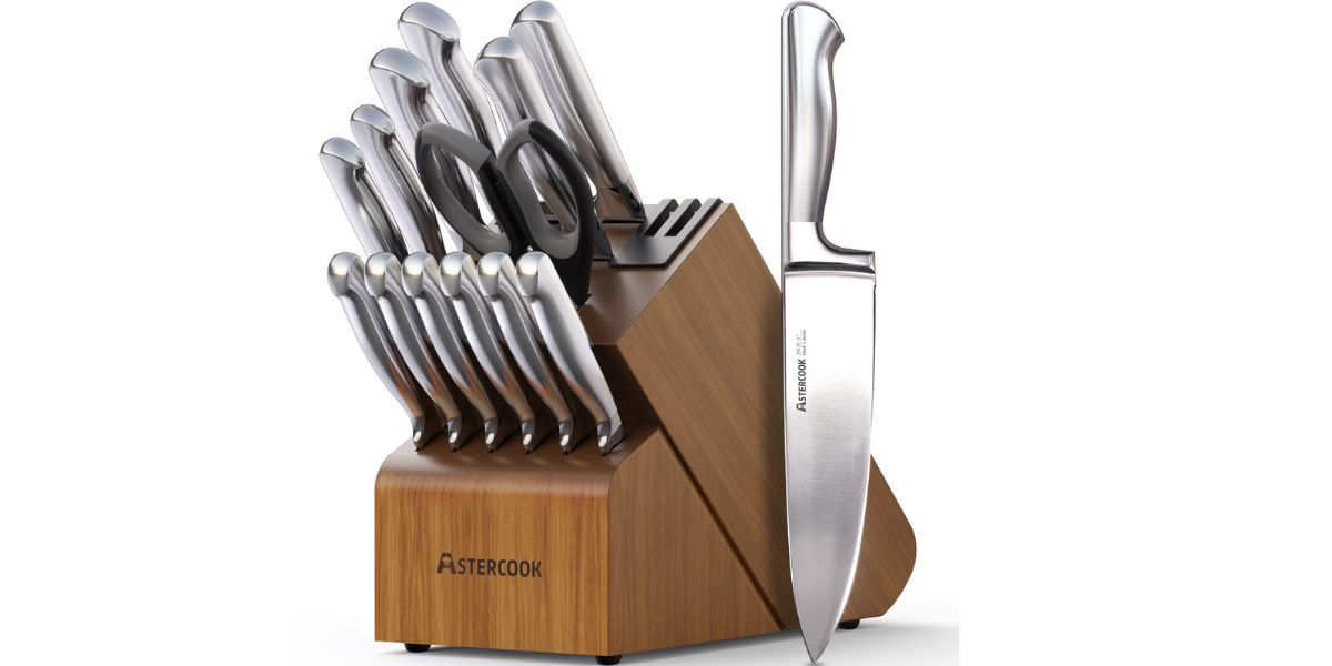Astercook 16-Piece Kitchen Knife Set 