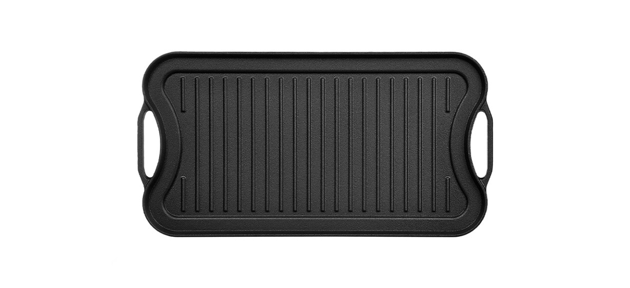 Best AmazonBasics Reversible Cast Iron Griddle