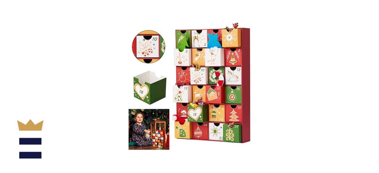 Christmas Advent Calendar - 24 Numbered Opening Drawers 