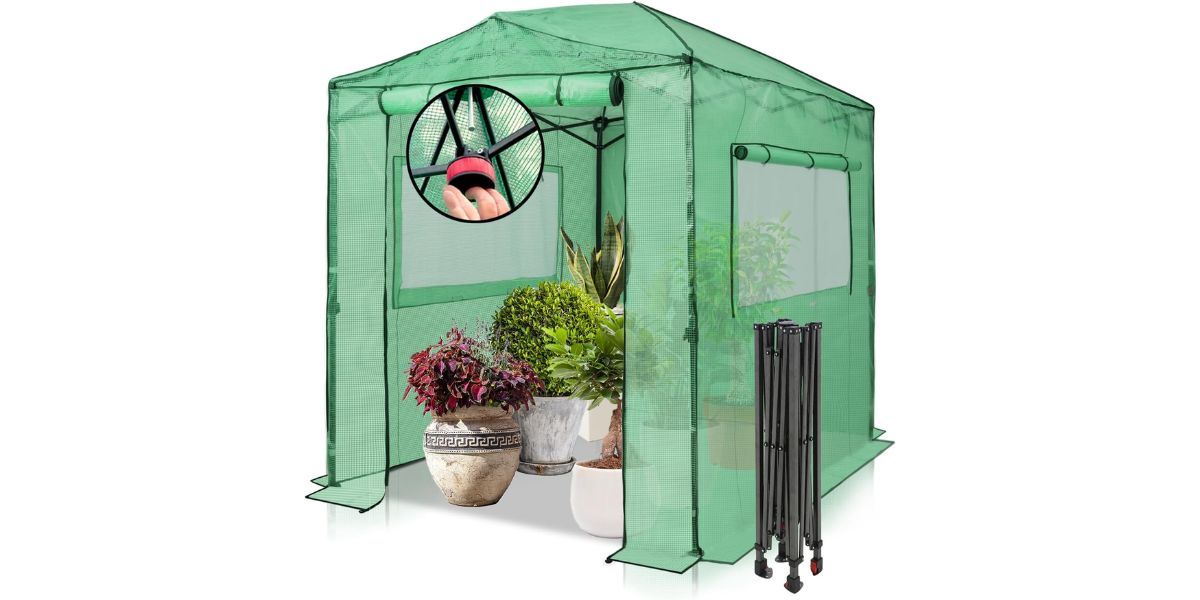 EAGLE PEAK 8x6 Easy Setup Pop Up Greenhouse