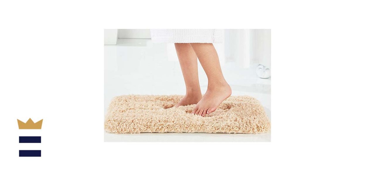 Genteele 21 x 34 inch Shaggy Memory Foam Rug