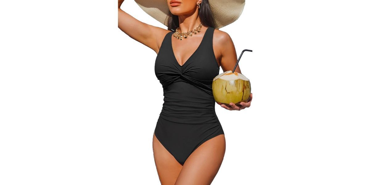 Holipick Women Tummy Control One Piece Swimsuit