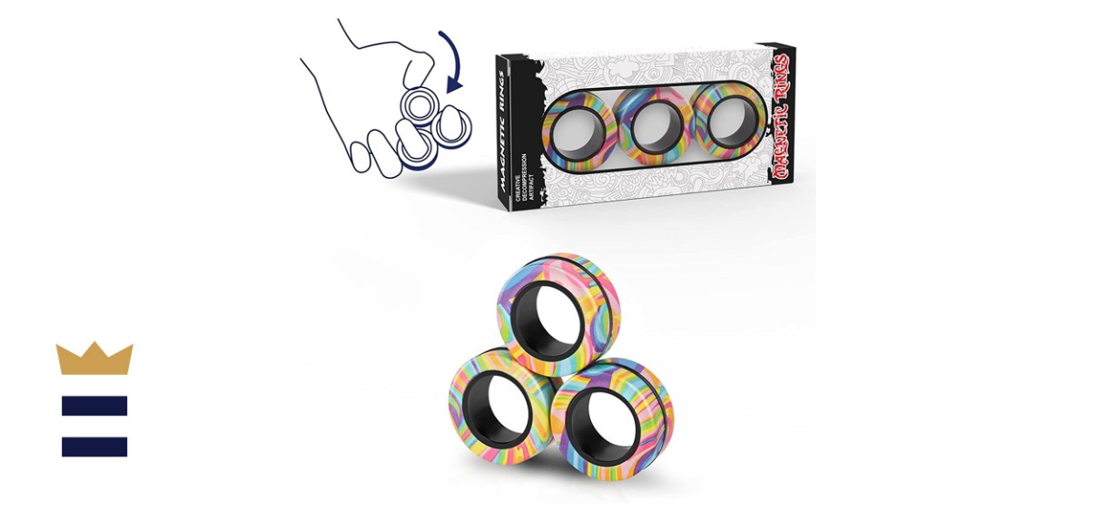 Magnetic Rings Fidget Toy Set Three Pieces
