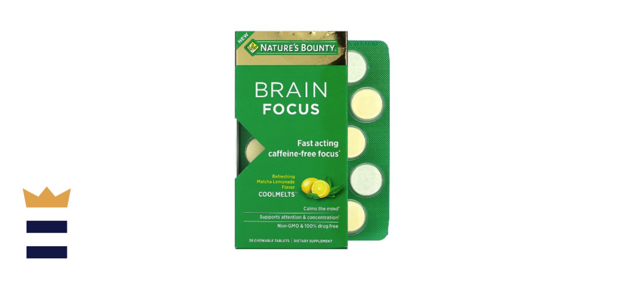 Natures Bounty Brain Focus Nootropic Supplement