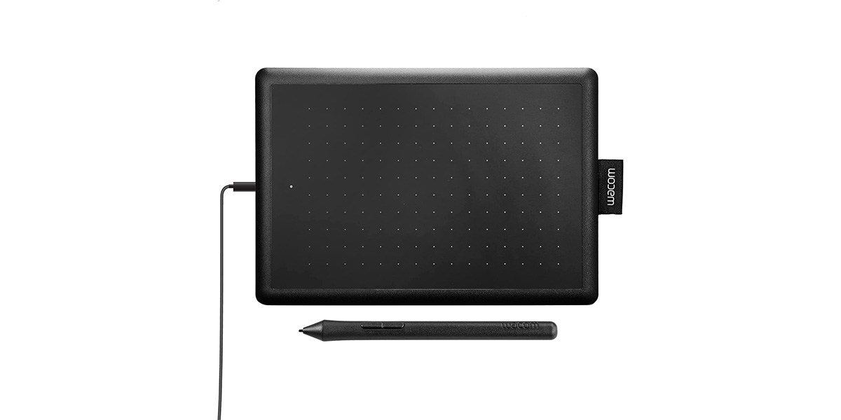 One by Wacom on white background