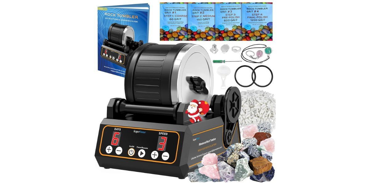 KomeStone Rock Tumbler Kit