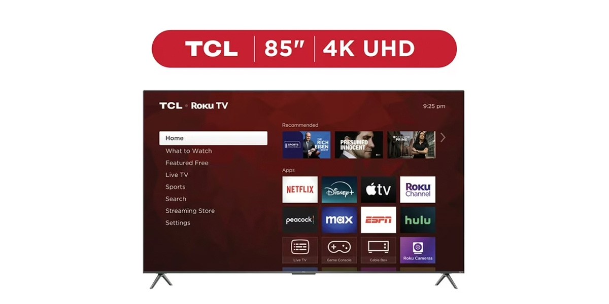 TCL 85” Class S4 (85S410R) 4K UHD HDR LED Smart TV