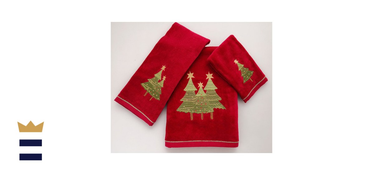 The Holiday Aisle Christmas 3 Piece 100% Cotton Towel Set