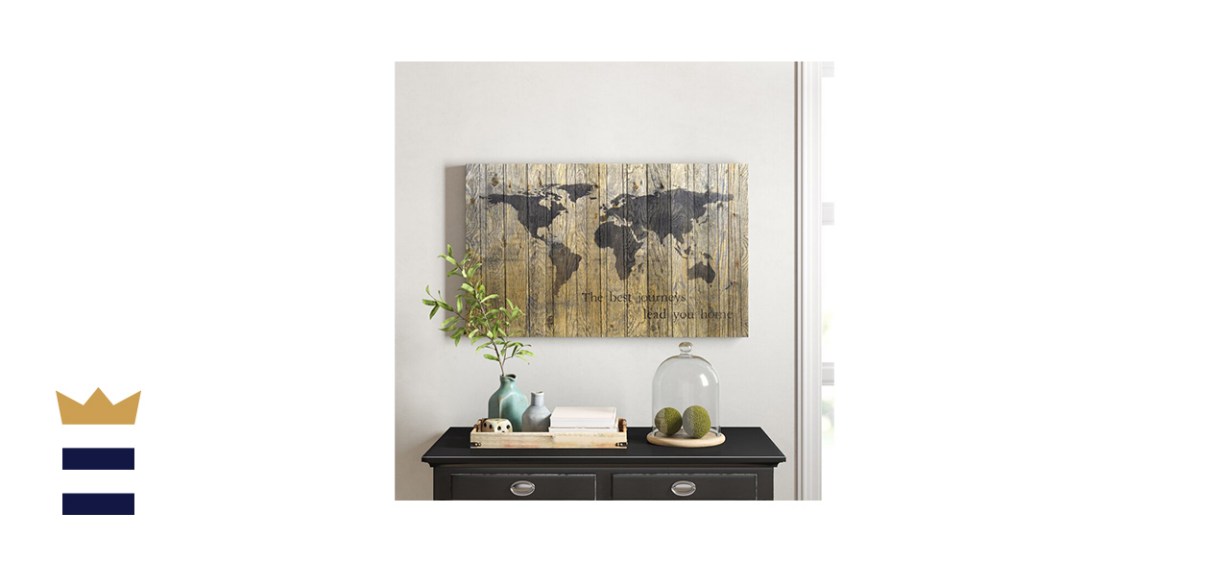 World MapBy Fireside Home-  Picture Frame Graphic Art on Canvas