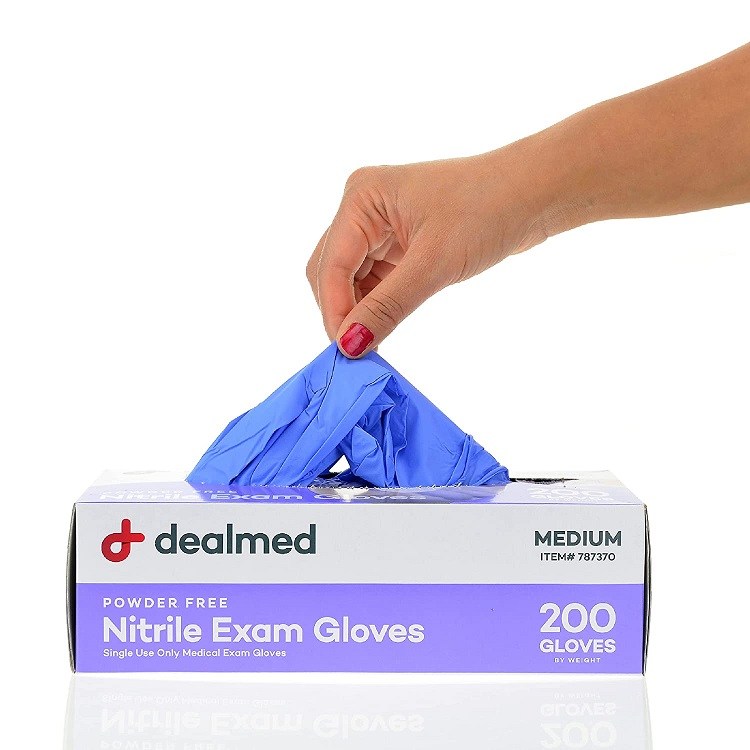 Dealmed Nitrile Medical-Grade Exam Gloves