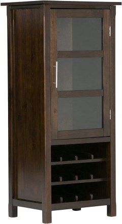 SIMPLIHOME Avalon Wine Rack Cabinet