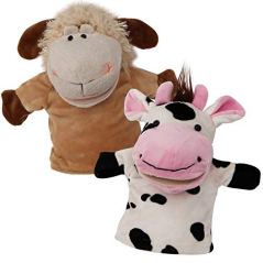 premium quality BETTERLINE Animal Hand Puppets Set Of 2