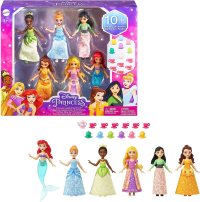 Mattel Disney Princess Small Doll Party Set, 6 Pack