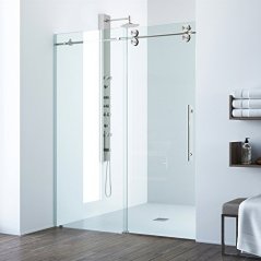 VIGO Elan Frameless Sliding Shower Door