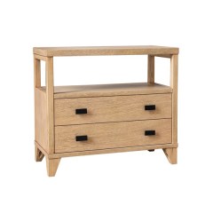 East at Main Handmade Wood 2-Drawer Side Table