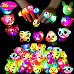 Mikulala Flashing LED Jelly Rings