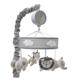 Lambs & Ivy Jungle Safari Musical Baby Crib Mobile